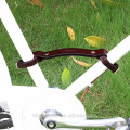 Tourbon brown leather bicycle carrying handle for bike